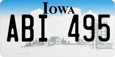 IA license plate ABI495