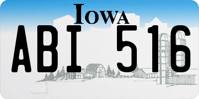 IA license plate ABI516