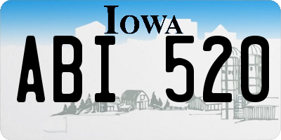 IA license plate ABI520