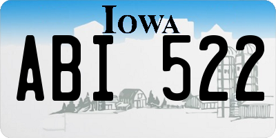 IA license plate ABI522