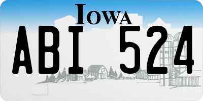 IA license plate ABI524