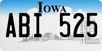 IA license plate ABI525