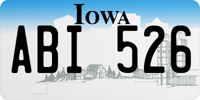 IA license plate ABI526