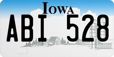 IA license plate ABI528