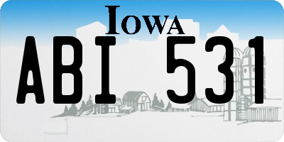 IA license plate ABI531