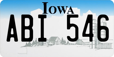 IA license plate ABI546