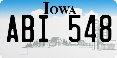 IA license plate ABI548