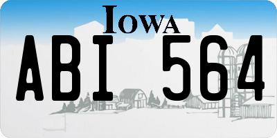 IA license plate ABI564