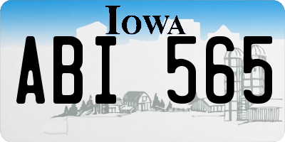 IA license plate ABI565