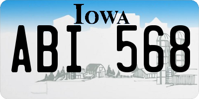 IA license plate ABI568