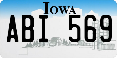IA license plate ABI569
