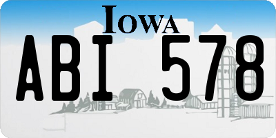 IA license plate ABI578