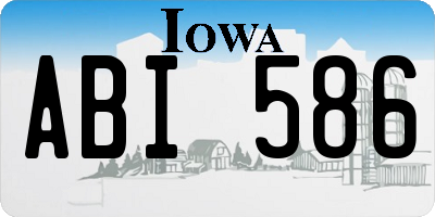 IA license plate ABI586
