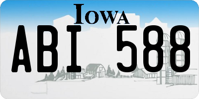 IA license plate ABI588