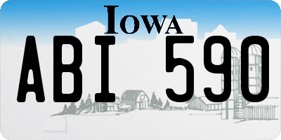 IA license plate ABI590