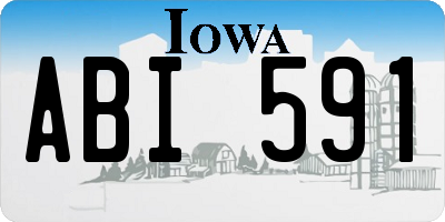 IA license plate ABI591