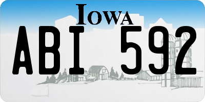 IA license plate ABI592