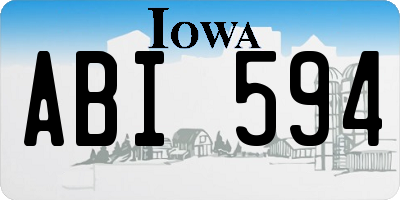 IA license plate ABI594
