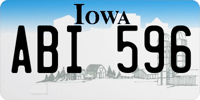IA license plate ABI596