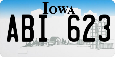 IA license plate ABI623
