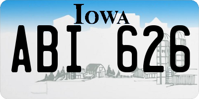 IA license plate ABI626