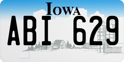IA license plate ABI629