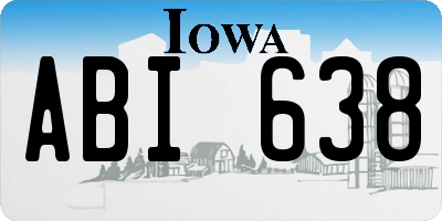IA license plate ABI638