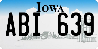 IA license plate ABI639