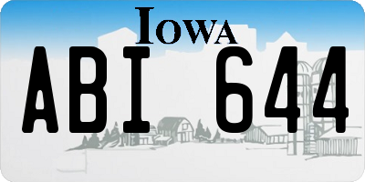 IA license plate ABI644