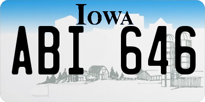 IA license plate ABI646