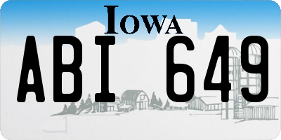 IA license plate ABI649