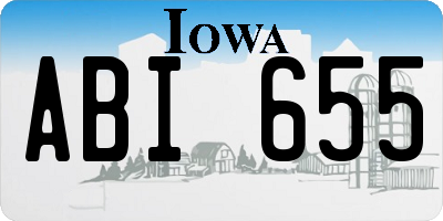 IA license plate ABI655