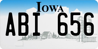 IA license plate ABI656