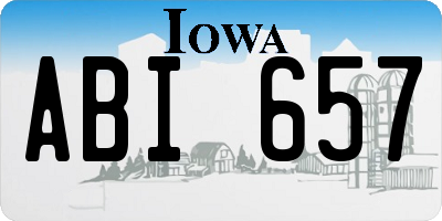 IA license plate ABI657