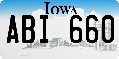 IA license plate ABI660