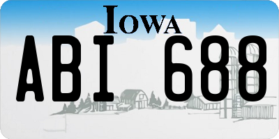 IA license plate ABI688