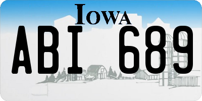 IA license plate ABI689