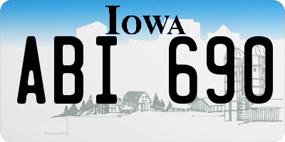 IA license plate ABI690