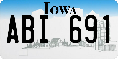 IA license plate ABI691