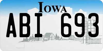IA license plate ABI693