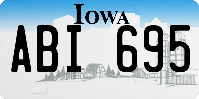 IA license plate ABI695