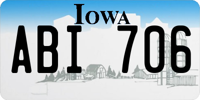 IA license plate ABI706