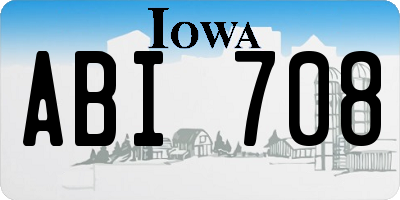 IA license plate ABI708