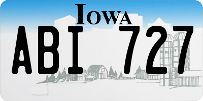 IA license plate ABI727