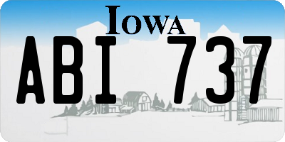 IA license plate ABI737