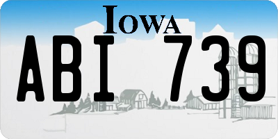 IA license plate ABI739