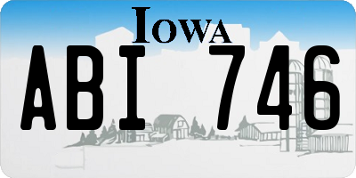 IA license plate ABI746