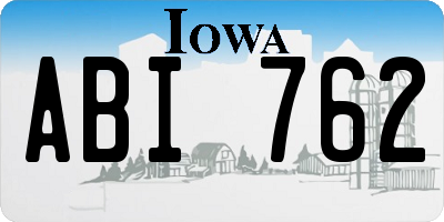 IA license plate ABI762