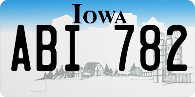 IA license plate ABI782