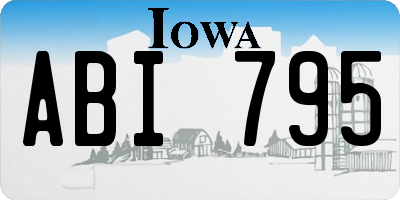 IA license plate ABI795